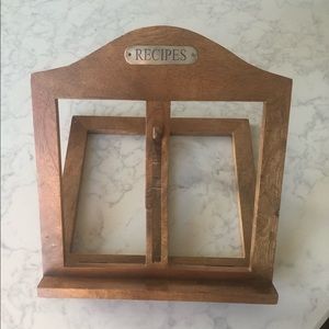 Pottery Barn Mango Wood  Recipe (or ipad) holder